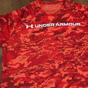 Under Armour Vibrant Red Camouflage Tee